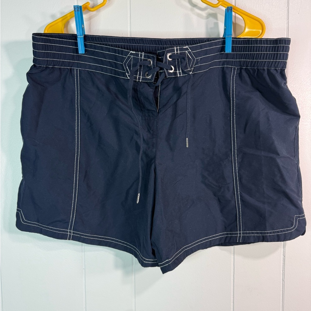 Seafolly women’s XL NWT beachside boardshort Navy Blue Swim Shorts